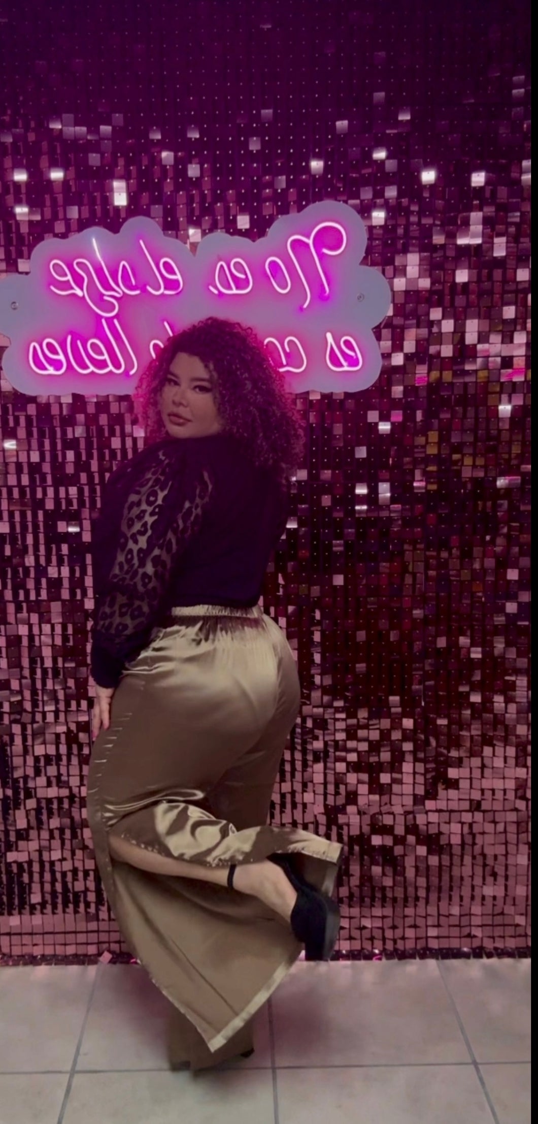 Satin pants